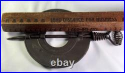 Rare Cast Iron Brown Camp Des Moines Iowa 6 Inch I. O. A Stove Damper Patent 1925