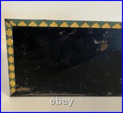Rare Early 1900's Sapolin Advertising Display Cast Iron Stove on Lithograph Tin Rare Early 1900's Sapolin Advertising Display Cast Iron Stove on Lithograph Tin