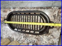Rare Grover Stove Cast Iron Long Broiler Patented July 24th 1860 Pre-Civil War