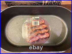 Rare Lodge Sportsman Cast Iron Sportsman Cooker #404 With Ribbed Grill/Lid 10qt