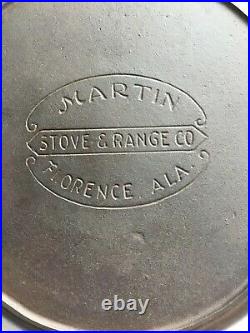 Rare Martin Stove & Range No. 8 Cast Iron Skillet with Lid Deep Pan Chicken Fryer