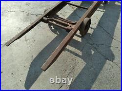 Rare Old Vintage Arcade Cast Iron Stove Mover Equipment Dolly Rolling Lift Tool