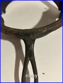 Rare Stover Cast Iron Waffle No. 7 With High Base