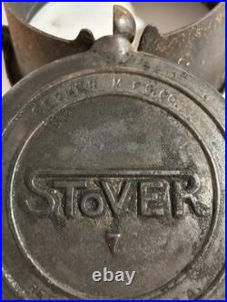 Rare Stover Cast Iron Waffle No. 7 With High Base