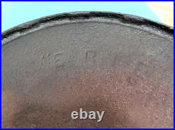 Rare Very Old 14 Erie Griswold Griddle Cast Iron with Bail #742 Sits Flat