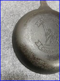 Rare Vintage AB&I American Brass & Iron Cast Iron Skillet 9 Lady Libery Logo Rare Vintage AB&I American Brass & Iron Cast Iron Skillet 9 Lady Libery Logo