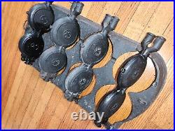 Rare Vintage Griswold Cast Iron French Waffle Maker Erie Pa Patented 1880