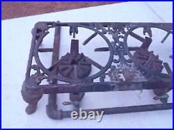 Rare Vintage Jewel # 23 Detroit 3 Burner Cast Iron Portable Stove Camping Stove