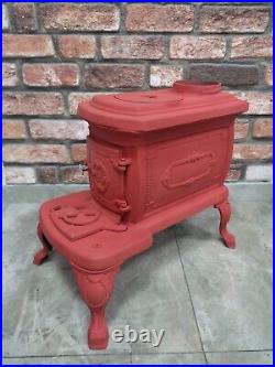 Red Woody Cast Stove Nostalgia, Wood Burning Stove, % 100 Cast Iron Stove Red Woody Cast Stove Nostalgia, Wood Burning Stove, % 100 Cast Iron Stove