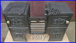 Restored Antique Victorian Kitchen Cooking Range Fireplace stove cast Iron