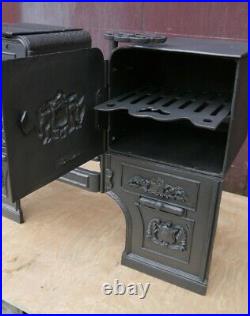 Restored Antique Victorian Kitchen Cooking Range Fireplace stove cast Iron