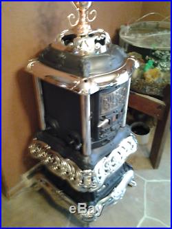 River Aer-duct Rock Island Stove Co. Cast Iron Wood Burning Parlor Stove