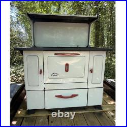 Romeagle Lady Freestanding Cooking Range 6 Burner Baking Oven White/Red/Black