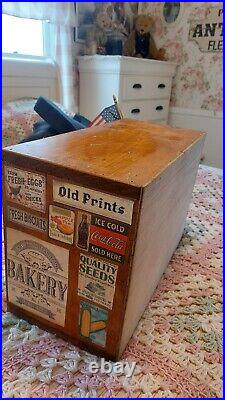 Roombox Vintage Dollhouse General Store With Cast Iron Stove An Bisque Dolls