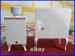 Roper Vintage Miniature Stove And Refrigerator Cast Iron 1920s Style