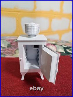 Roper Vintage Miniature Stove And Refrigerator Cast Iron 1920s Style