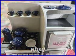 Roper Vintage Miniature Stove And Refrigerator Cast Iron 1920s Style