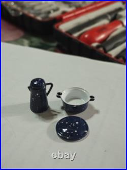 Roper Vintage Miniature Stove And Refrigerator Cast Iron 1920s Style