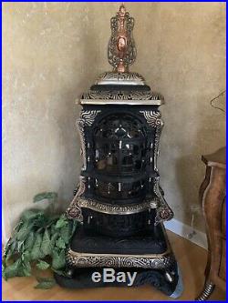 Royal Peninsula 14 Cast Iron Antique Parlor Stove WithFinial! Completely Restored