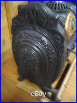 Royal Princess Cast Iron Parlor Stove Very ornate. Nice Stove