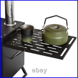 SOTECH Portable Outdoor Camping Stove withOven & Chimney & extension board black