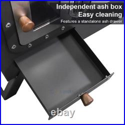 SOTECH Portable Outdoor Camping Stove withOven & Chimney & extension board black