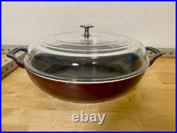 STAUB Cast Iron 3.5 qt Braiser with Glass Lid Dutch Oven Cherry