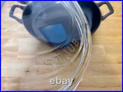 STAUB Cast Iron 3.5 qt Braiser with Glass Lid Dutch Oven Cherry