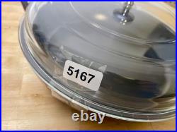 STAUB Cast Iron 3.5 qt Braiser with Glass Lid Dutch Oven Cherry