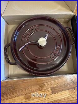 STAUB Cast Iron 7-qt Round Cocotte