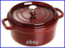 STAUB Cast Iron 9-qt Round Cocotte