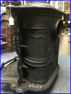 STUNNING Abendroth Bro's, (NYC) Ornate Parlor Stove, Cast Iron, Excellent