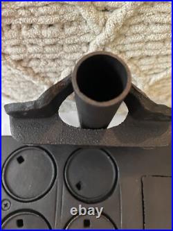Salesman Sample RARE Complete Set No Rust Cast Iron Miniature Wood Stove Antique