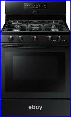 Samsung NX58M5600SB 30 Inch Freestanding Gas Range with Convection Oven