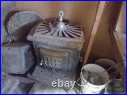 Sears Parlor Stove Vintage Cast Iron Wood Stove ANTIQUE