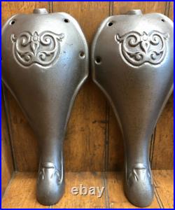 Set of 4 Vintage Cast Iron Stove Legs 12 1/2 Tall 481 Wal Com