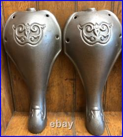 Set of 4 Vintage Cast Iron Stove Legs 12 1/2 Tall 481 Wal Com