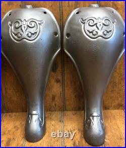Set of 4 Vintage Cast Iron Stove Legs 12 1/2 Tall 481 Wal Com