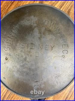 Sidney Hollow Ware Wagner Transition No. 8 Cast Iron Skillet with Heat Ring