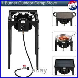 Single Burner Outdoor Camp Stove High Pressure Propane Gas Cooker Portable Patio