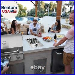 Single Grilling Side Burners for Outdoor Grill, 15,000BTU Natural Gas Side Burne