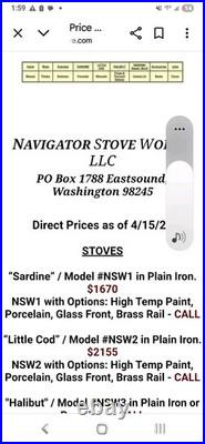 Skip The Wait! Sardine Cast Iron Stove For Boats, Tiny Homes, Cabins Skip The Wait! Sardine Cast Iron Stove For Boats, Tiny Homes, Cabins