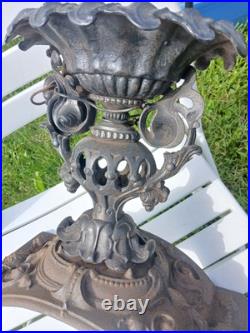 Small Cast Iron Antique Wood Burning Parlor Stove