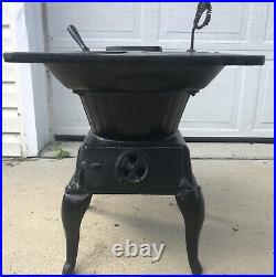 Small Cast Iron Cookstove Wood Or Coal #641.211 Black Excellent Condition