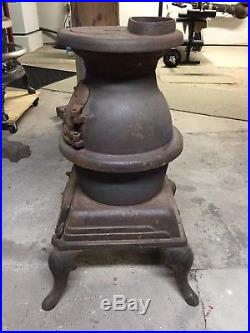 Small Cast Iron Pot-Bellied Wood Stove Sears and Roebuck