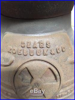 Small Cast Iron Pot-Bellied Wood Stove Sears and Roebuck