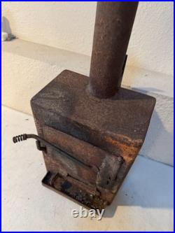 Small Rustic Wood Burning Stove Cast Iron Style Decor 21