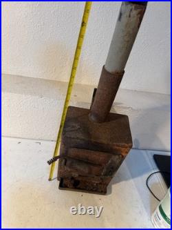 Small Rustic Wood Burning Stove Cast Iron Style Decor 21