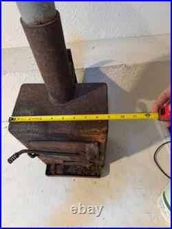 Small Rustic Wood Burning Stove Cast Iron Style Decor 21
