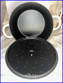 Smeg cast iron saucepan with lid couldron pot